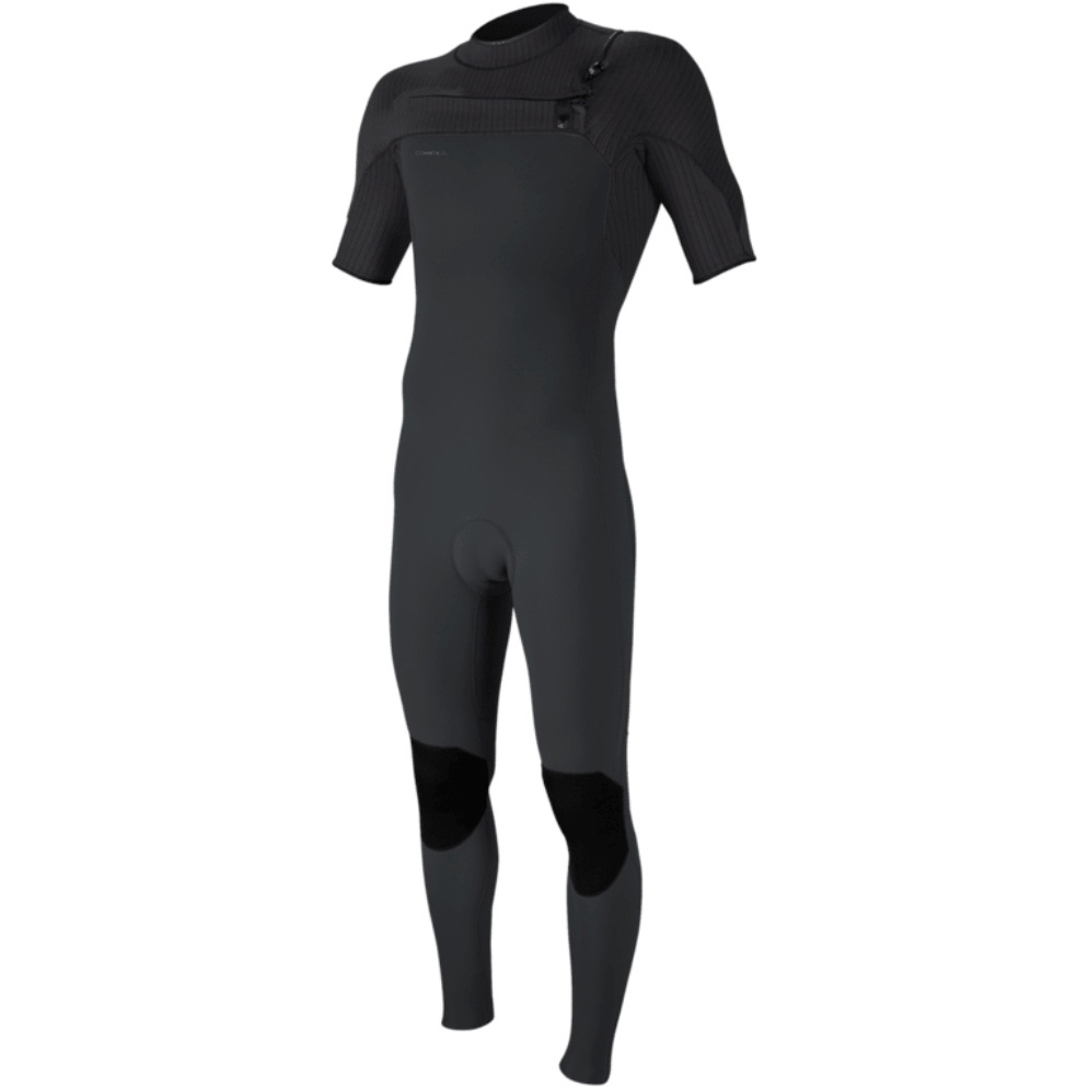 2026 O'Neill Herre Hyperfreak 2mm Chest Zip Våddragt Med Korte ærmer 5497  Hærdet Stål / Graphite